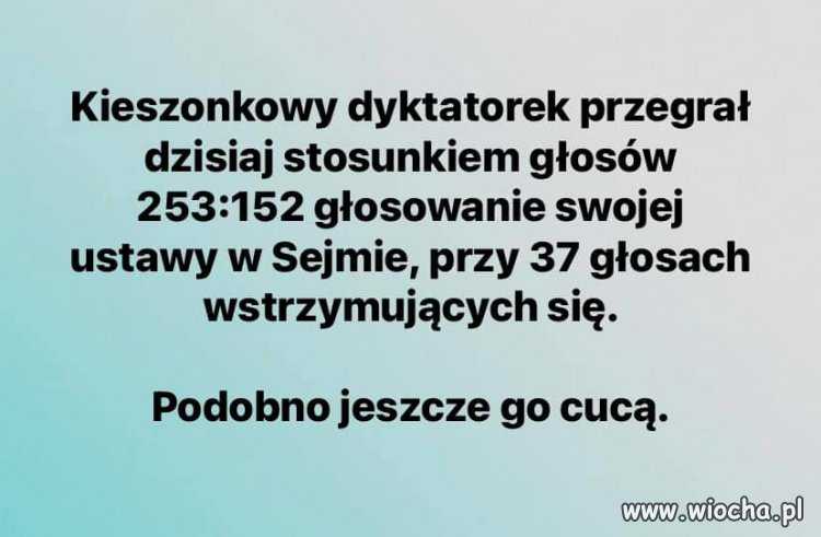 Piękny początek końca ...