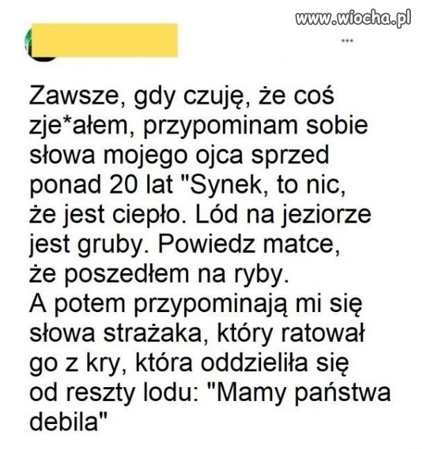 I od razu lżej