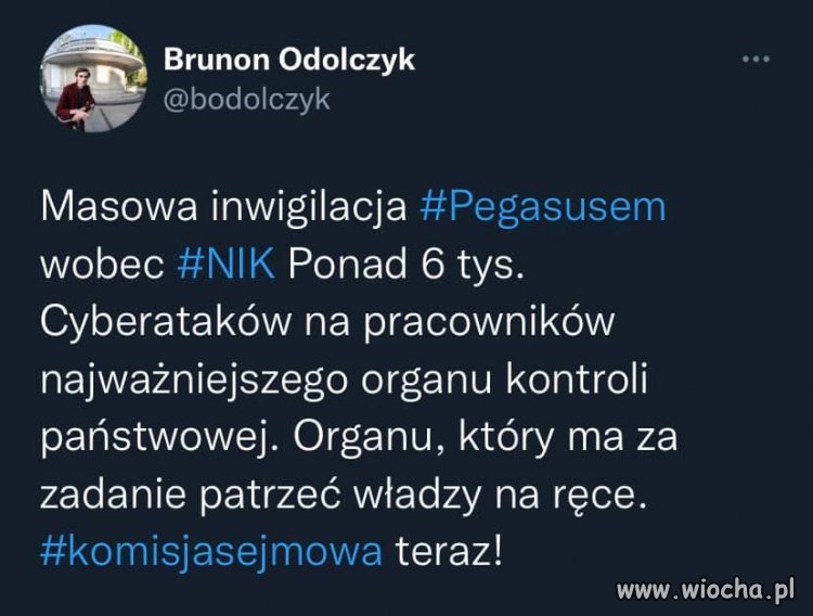No i kto komu tu patrzy na ręce ? Chory kraj !
