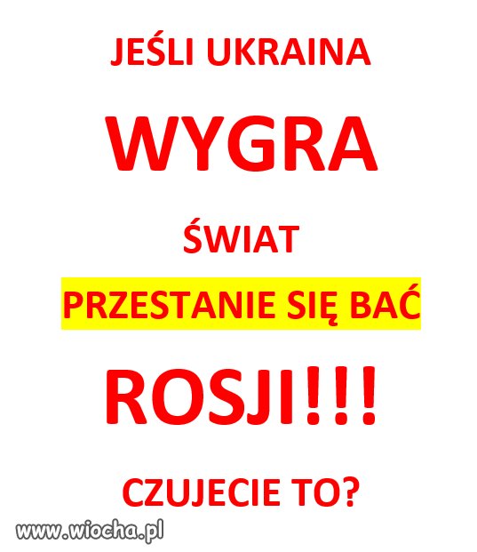 Jeśli Ukraina wygra