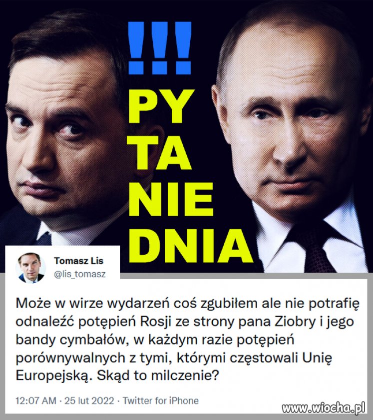 Ziobro przecież nie może krytykować przełożonego.
