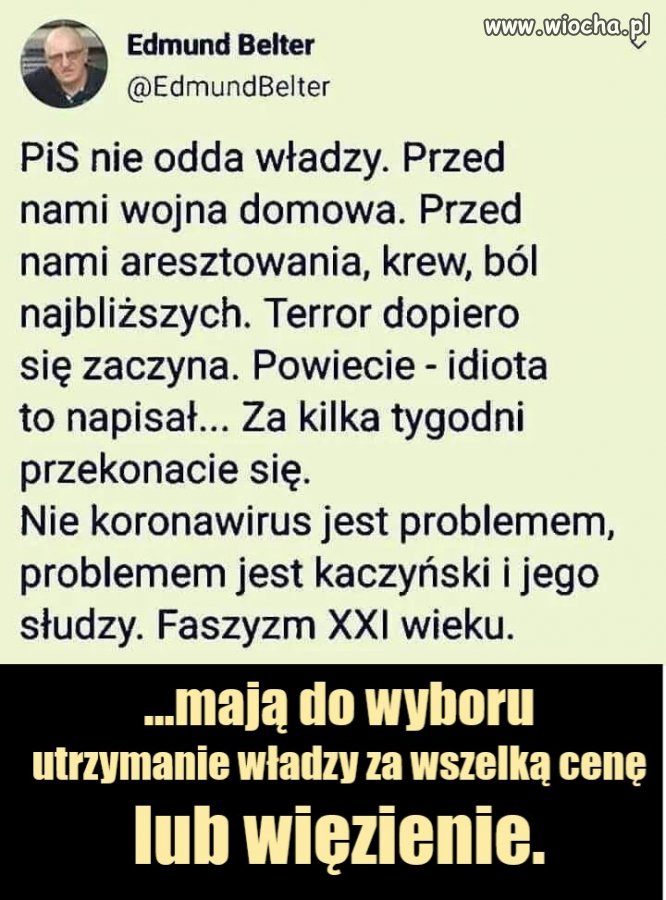 Uczciwie czy wręcz pokojowo władzy nie oddadzą, 