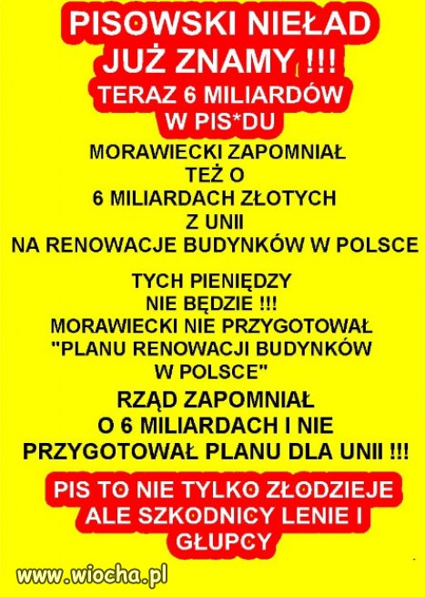 PiS to nie tylko nieudacznicy ale i szkodnicy!