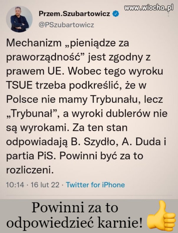 Powinni za to siedzieć !