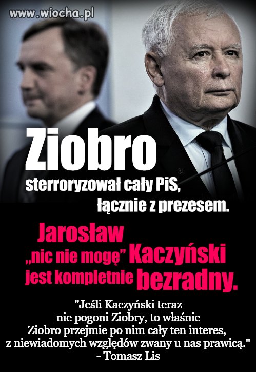 PiS boi się Ziobry 