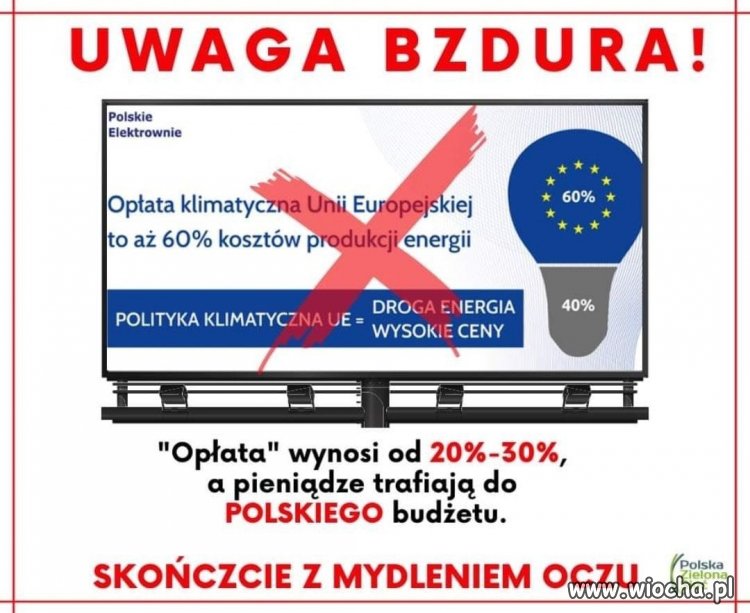 A za gaz płacimy więcej... Putinowi dzięki pis-dzielcom...