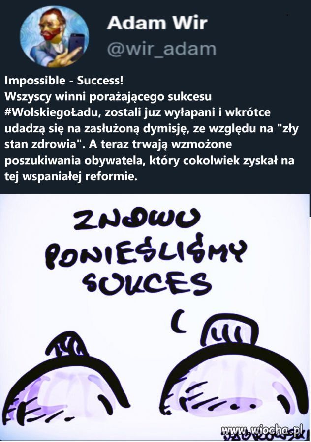 Trwają wzmożone poszukiwania obywatela, który cokolwiek zyskał na bezŁadnej reformie.