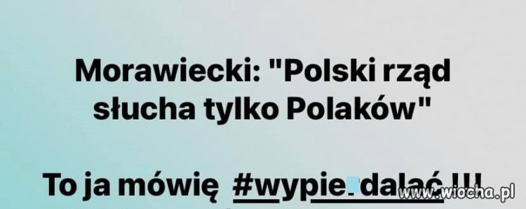 Powiedzmy mu wszyscy, że ma się oddalić szybciutko