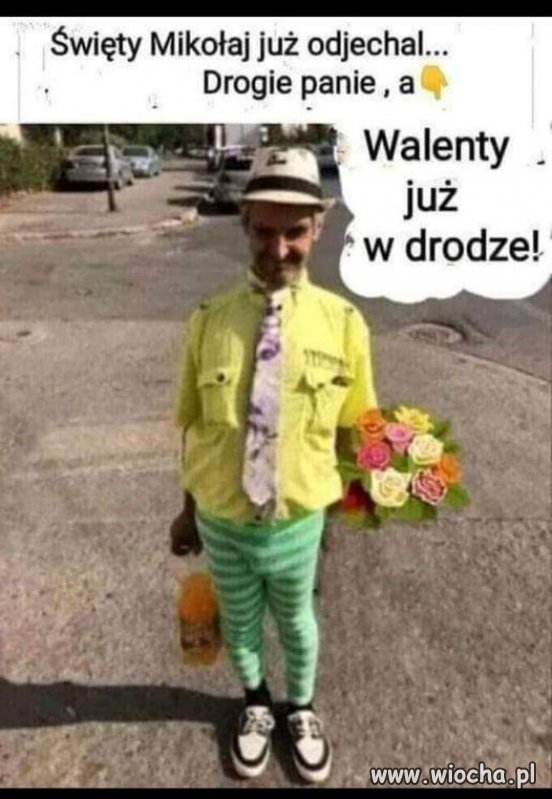 Święty Walenty rozdaje prezenty