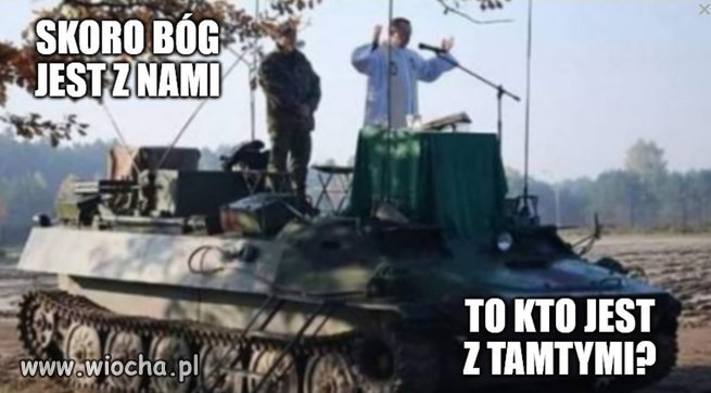 Ołtarz mobilny w trakcie rzucania klątw kościelnych
