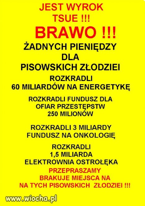 Mafia PiSu obrażona na UE, ze nie dali się oszukać