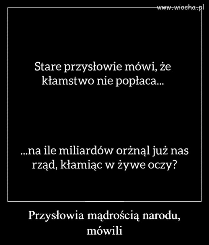 A jednak. Cześć ludzi wydaje się być ślepa ...