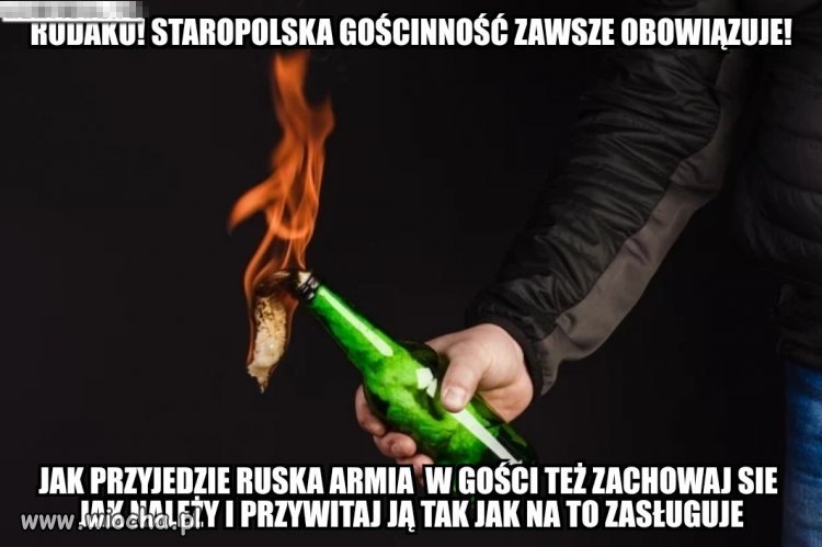 Koktaj mołotowa to trunek zawsze właściwy...