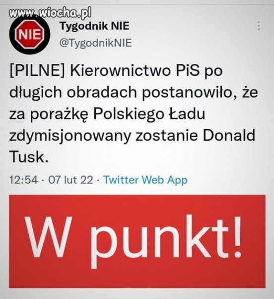 Ja bym się w cale nie zdziwił
