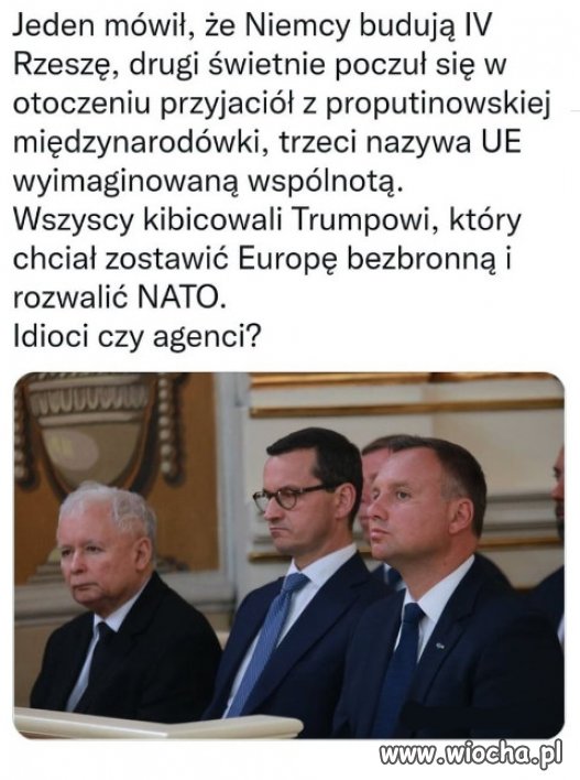 Idioci czy agenci? Takie mądrości PiSu...