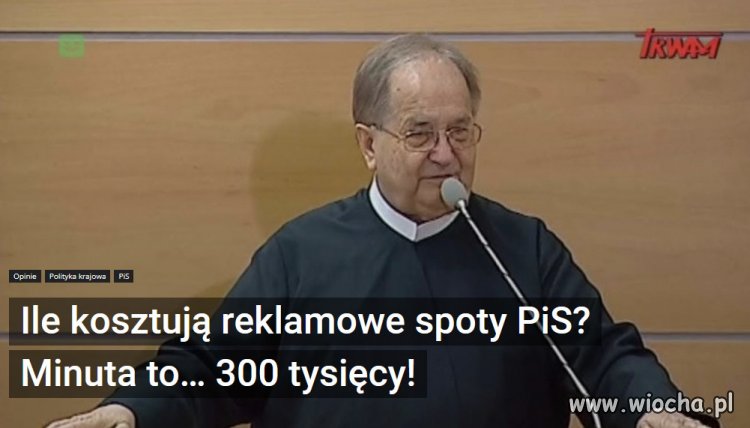 Tyle kosztuje propaganda PiSu u Rydzyka...