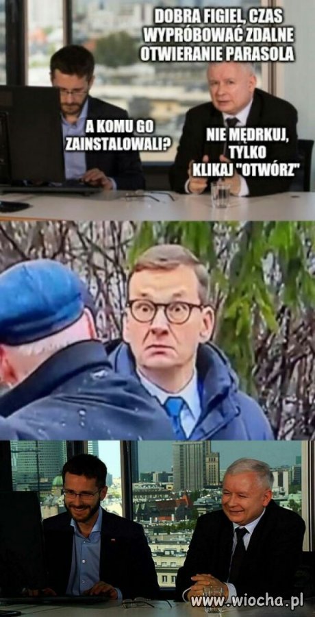 Automatyczne otwieranie parasola 