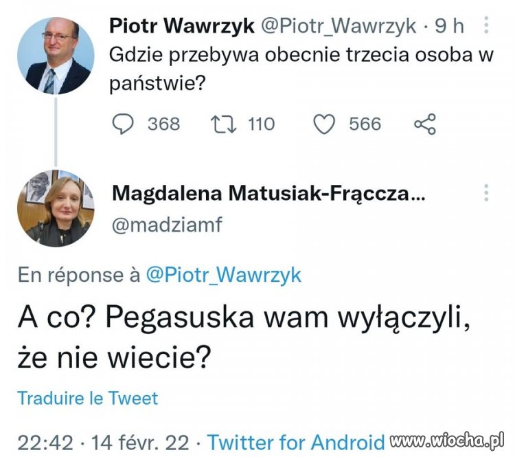 To nie wiedzą gdzie Witek?