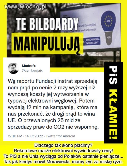 Nic innego nie potrafią, tylko kłamać 