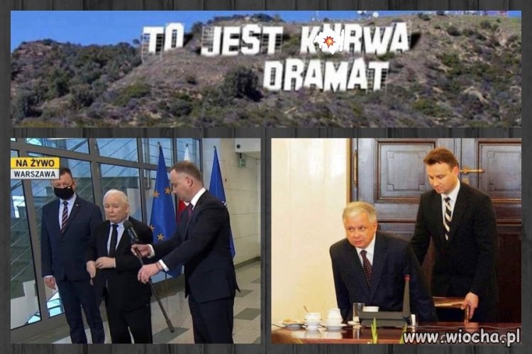 Widać progres... Z serwisanta tylnych części Kaczyńskich dostąpił zaszczytu serwisowania przednich... 