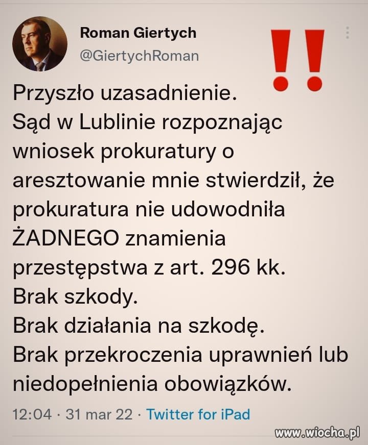 A Ziobro sie tarza ze złości aż twarz mu pąsowieje jak panience