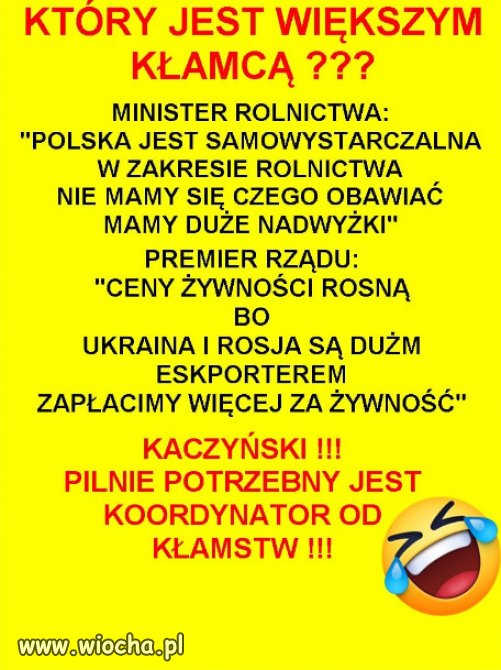 PiS zawsze klamie, wybierzcie kto bardziej...