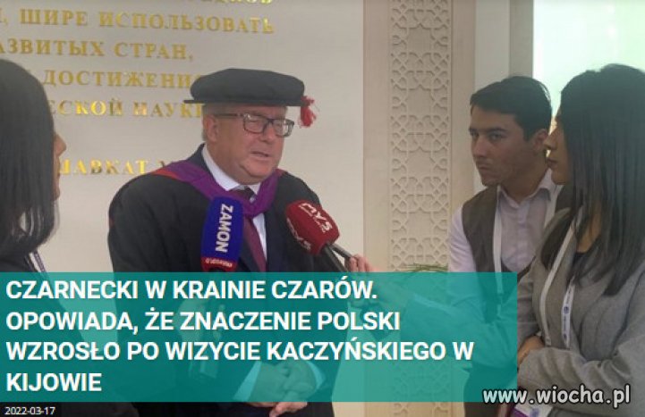 Czarnecki zastapil, bajkopisarza Morawieckiego...