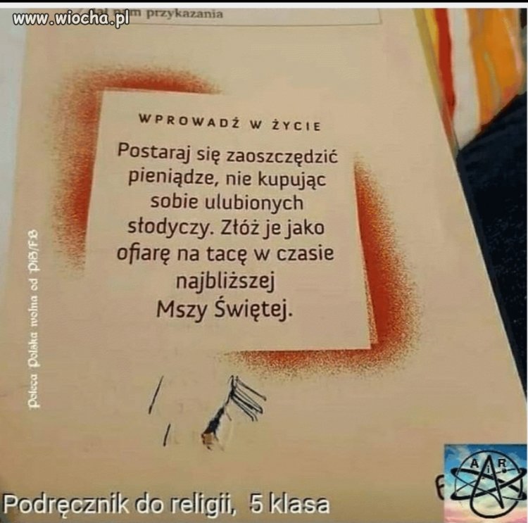 Z podręcznika do religii
