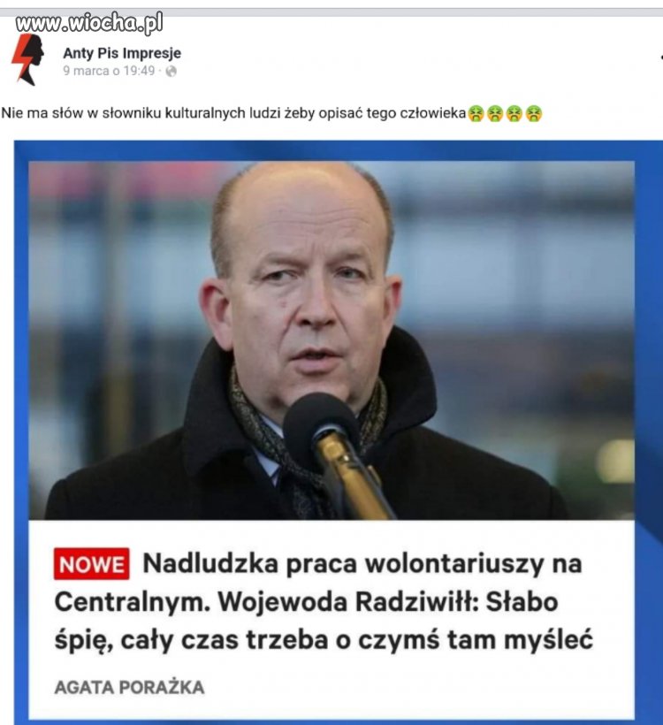 Jaśnie Pan książę Radziwiłł słabo śpi bo myśli
