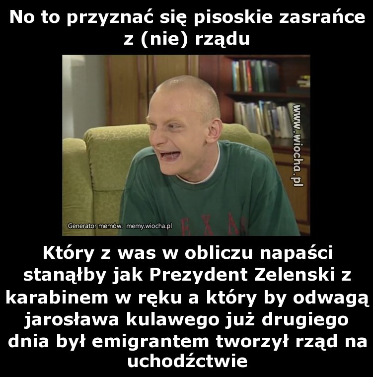 No to przyznać się pisoskie zasrańce z (nie) rządu