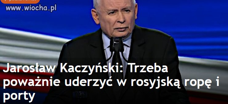 To tak dla przykładu