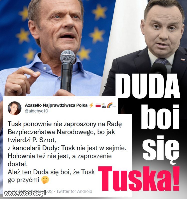 ''duda'' do Putina. Nie strasz, nie strasz bo się ..