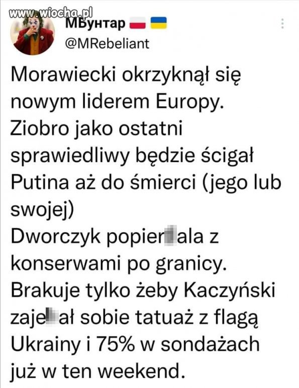 Tak się pis lansuje na czyimś nieszczęściu