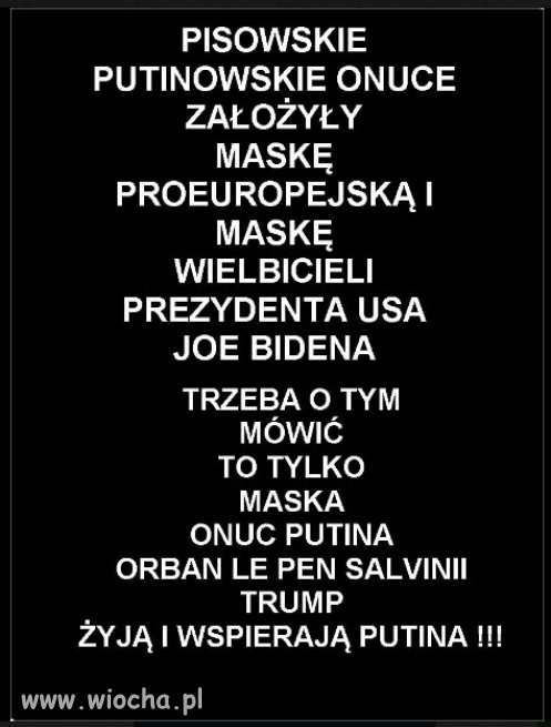 PiS przez 6 lat był dywersantem Putina w UE...