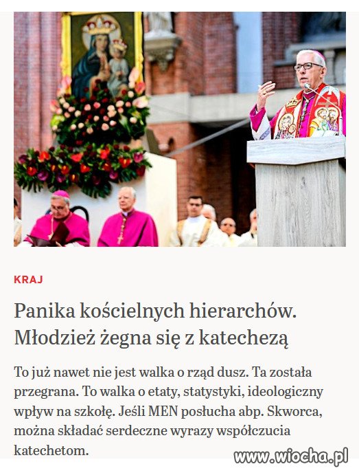 Nowy pomysl klechow, chca przymusowej religii...
