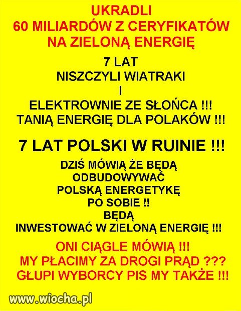 PiS tylko kłamie i kradnie, jedyne co potrafią...