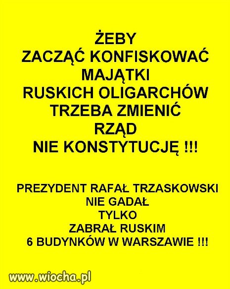 PiS to przyjaciele Putina, bronia jego interesow!