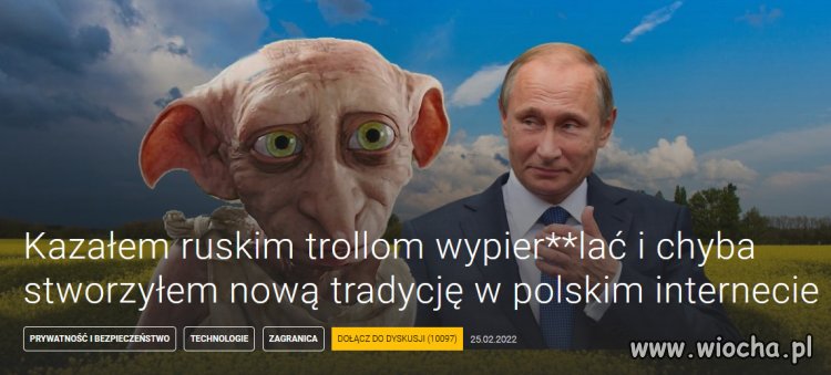 Tysiace ruskich trolli na polskim internecie...