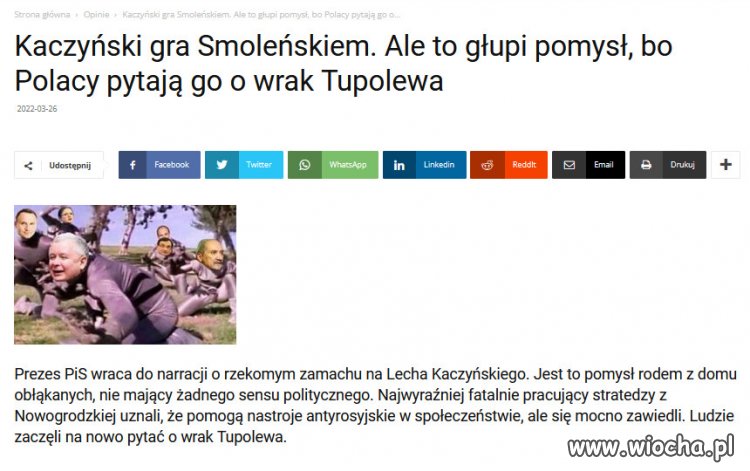 Gdzie jest wrak?  Gdzie jest raport Macierewicza?