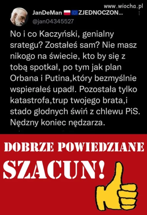 Dobrze powiedziane. Szacun!!!