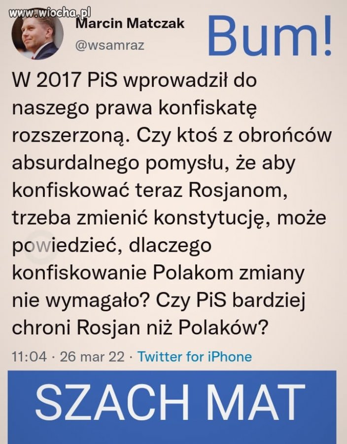 Art. 46 Konstytucji wyraźnie mówi, że przepadek rzeczy wymaga ustawy i orzeczenia sądu, nie zmiany konstytucji.