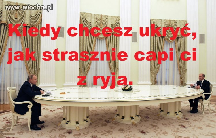 Tajemnica długiego stołu Putina.