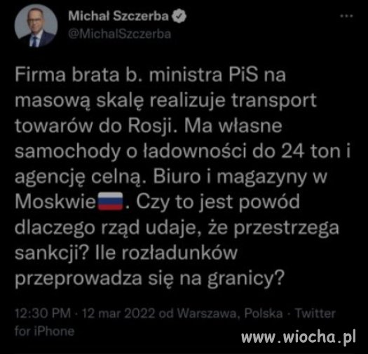 Bratnia pomoc PiSu i Rosji, nadal zywa...