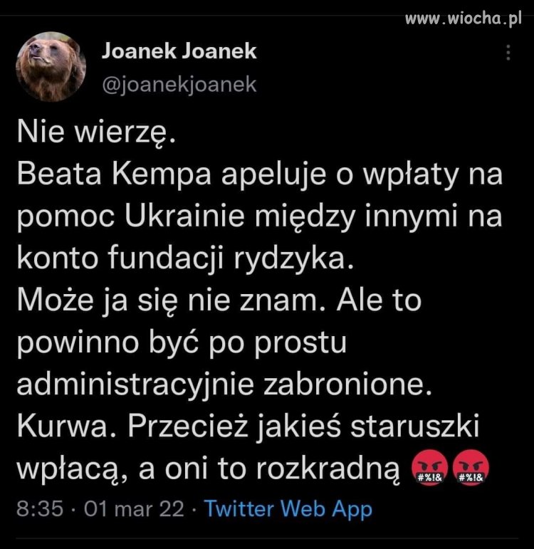 Dajcie Beacie, bo biedna głoduje w tej Brukseli 