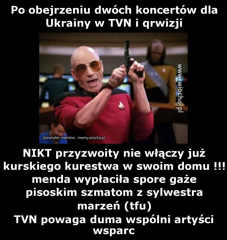 Po obejrzeniu dwóch koncertów dla Ukrainy w TVN i