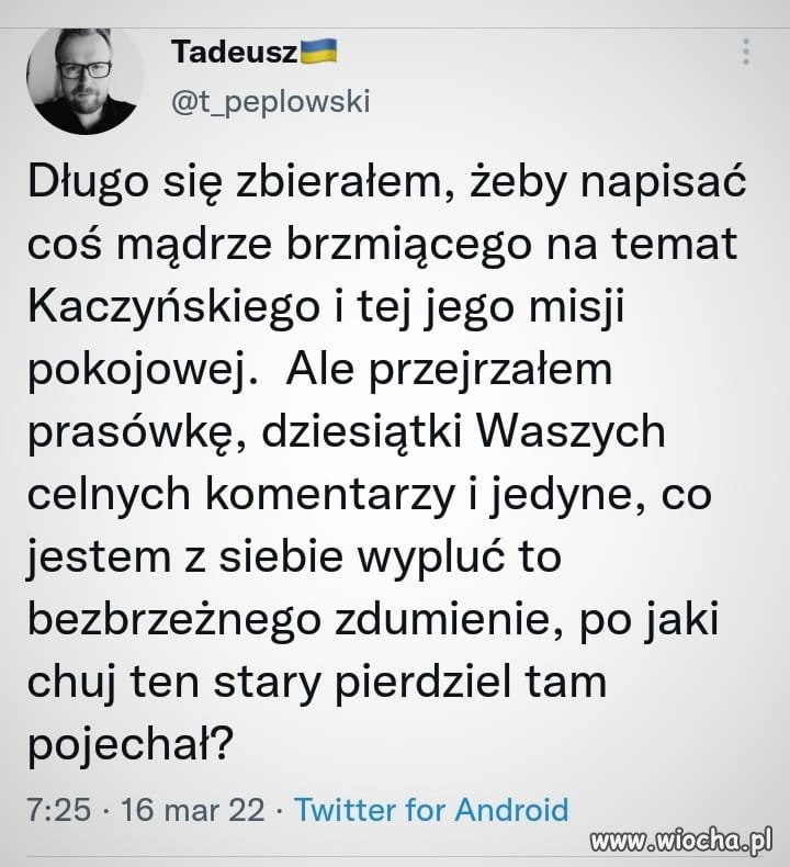 Bo zbliżają się wybory i chciał być bohaterem żeby podnieść słupki, a do swoich obywateli boi się wystąpić podczas strajków.