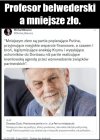 Profesor belwederski a mniejsze zło.