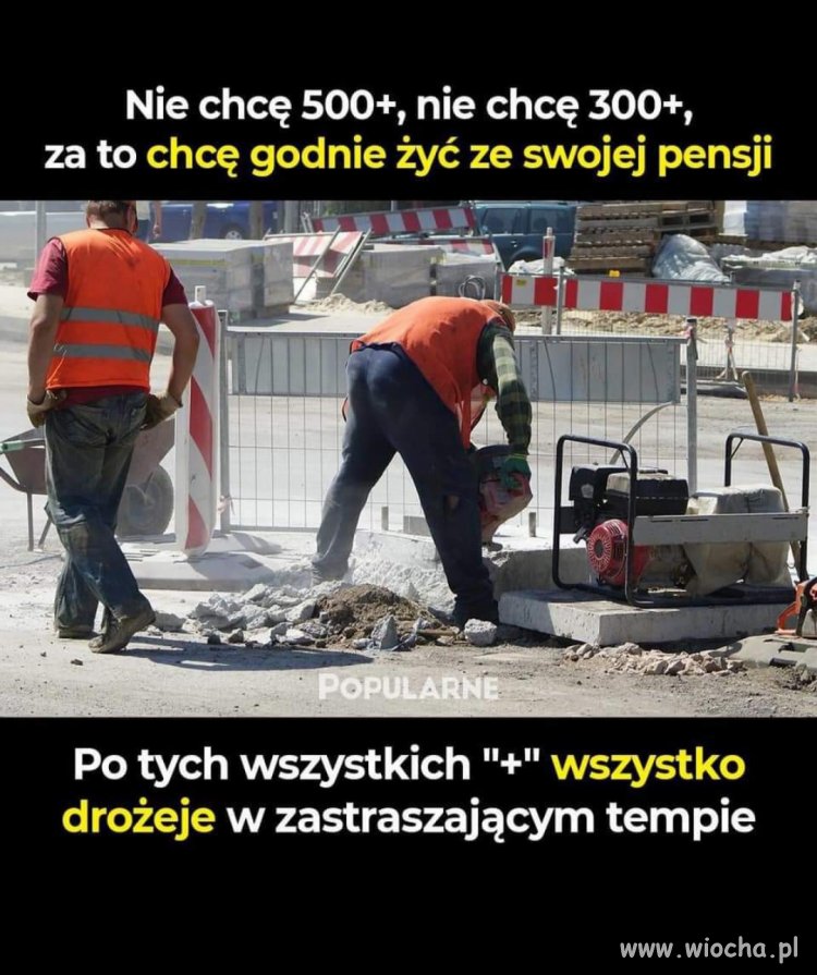 Nie chcę 500+, nie chcę 300+