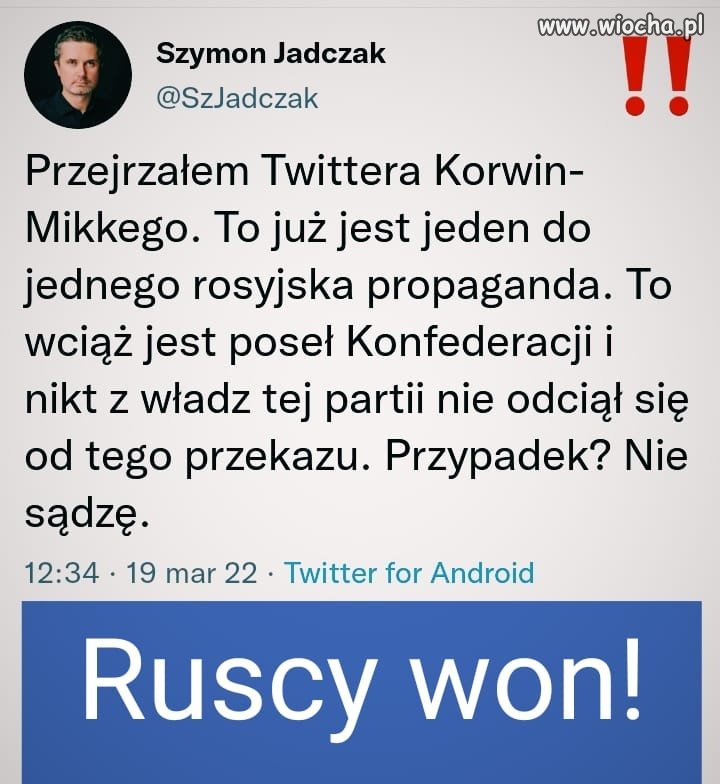 On mówi do swoich wyborców. Jego wyborcy to HOMO SOWIETYCUS inaczej FOLIARZE.