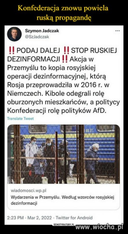 Tak dzialaja polscy przyjaciele Putina!